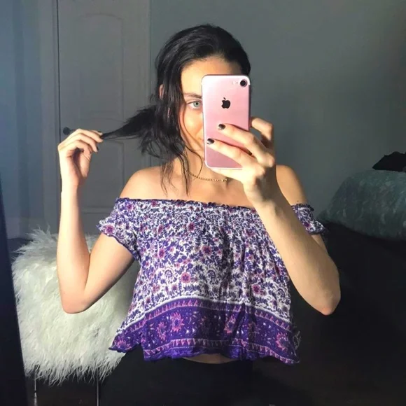 URBAN OUTFIITERS “BAND OF GYPSIES” BOHO OVER THE SHOULDER TOP - Picture 4 of 8